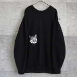 Maison Kitsune 黑色狐狸头超大款卫衣