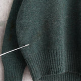 ポロ ラルフローレン スモールポニーロゴ ウール ニット グリーン