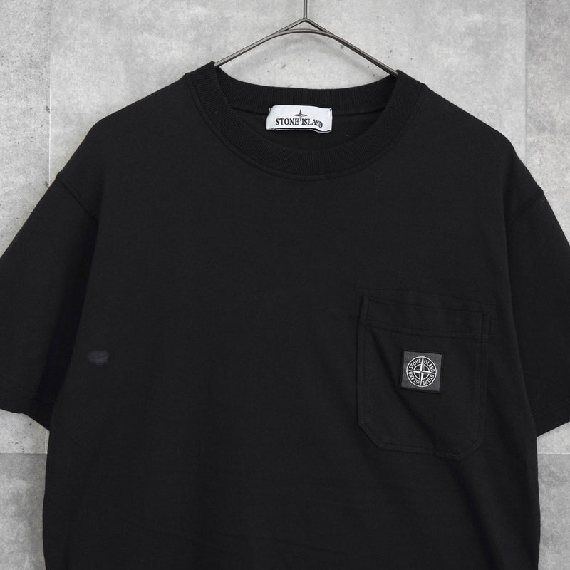 ストーンアイランド コンパスロゴパッチ Tシャツ ブラック