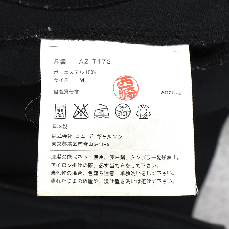 プレイ コム デ ギャルソン ハートロゴ ジップアップ パーカー ブラック