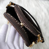 Valentino Vintage Diana 尼龙帆布棕色手提包/迷你包