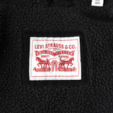 リーバイス SHERPA LINED TRUCKER JACKET コーデュロイ襟 ボアジャケット ブラック メンズ