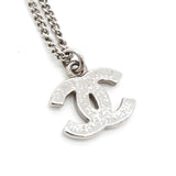 シャネル ココマーク ラインストーン ネックレス シルバー レディース