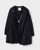 ANTHEMIS GIUBBOTTO ANTHEMIS JACKET モンクレール ナイロン ミドルコート ネイビー M レディース