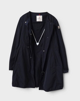 ANTHEMIS GIUBBOTTO ANTHEMIS JACKET モンクレール ナイロン ミドルコート ネイビー M レディース