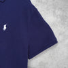深海军蓝 Ralph Lauren 徽标刺绣短袖 Polo 衫