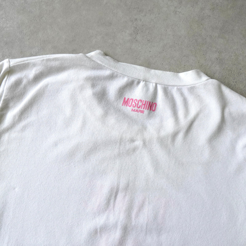 モスキーノ プリント Tシャツ ホワイト レディース