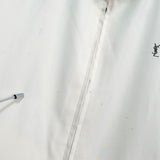 イヴ サンローラン ヴィンテージ リバーシブル YSLロゴ チェック柄 ブルゾン ジャケット ベージュ / ブラック