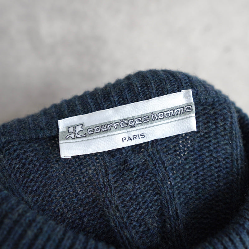 Logo Embroidery Mock-neck Sweater｜Made in Italy