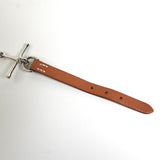 エルメス モール ブレスレット シルバー / ブラウン A刻