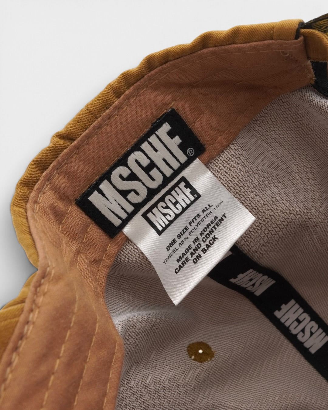 ミスチーフ 2018SS ロゴ キャップ  キャメル