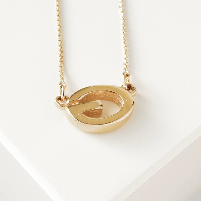 ジバンシィ ヴィンテージ Gロゴ ネックレス GP ゴールド