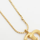 クリスチャン ディオール CDロゴ ネックレス GP