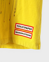 メゾン キツネ Tシャツ イエロー L メンズ レディース
