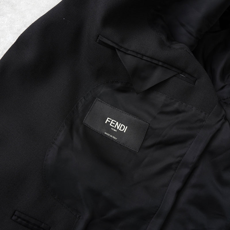 フェンディ ライン セットアップ スーツ メンズ ブラック / グレー