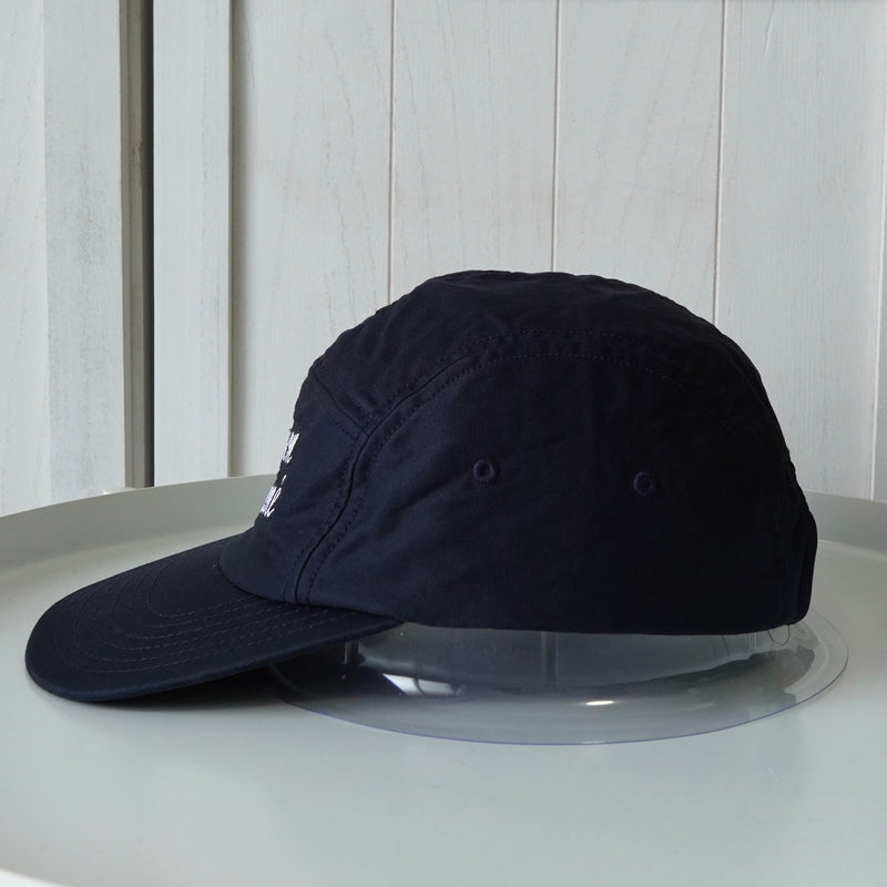 Maison Kitsune logo embroidered cap in navy