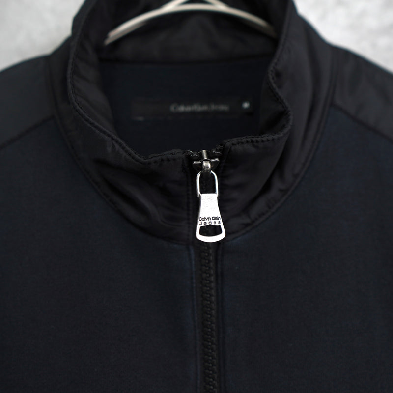Logo Embroidery Zip-up Cotton Jacket