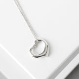 ティファニー オープンハート ネックレス シルバー925