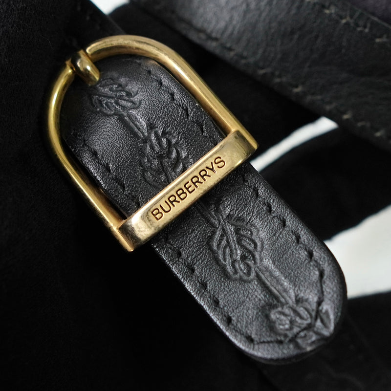 バーバリー ヴィンテージ ロゴ ショルダーバッグ ブラック