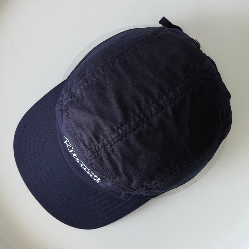 Maison Kitsune logo embroidered cap in navy