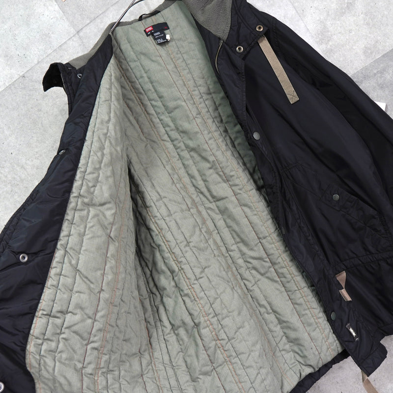 ディーゼル ベンチコート メンズ ブラック