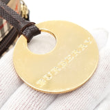 バーバリー ノバチェック キャンバス / レザー バニティバッグ ベージュ レディース