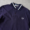 Fred Perry 徽标短袖 Polo 衫 海军蓝