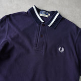 Fred Perry 徽标短袖 Polo 衫 海军蓝