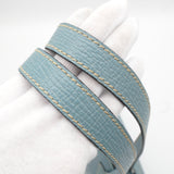 ロエベ ロゴ レザー トートバッグ ブルー レディース