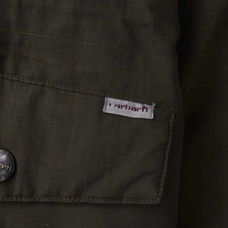 カーハート アンカレッジ パーカー ロゴ 中綿ジャケット マウンテンパーカー カーキ