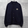 バーバリーヴィンテージ ホースロゴ エンブレム ストライプ柄裏地 ウール ブルゾン ネイビー メンズ