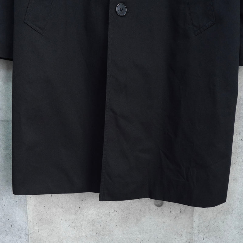 サンローラン パリ マオカラー ロングコート ブラック