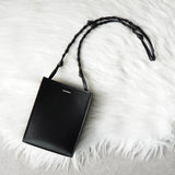 ジルサンダー タングル スモール ロゴ レザー ショルダーバッグ ブラック 未使用品 箱付き