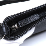 ロエベ ロゴ レザー ミニバッグ アクセサリーポーチ ブラック