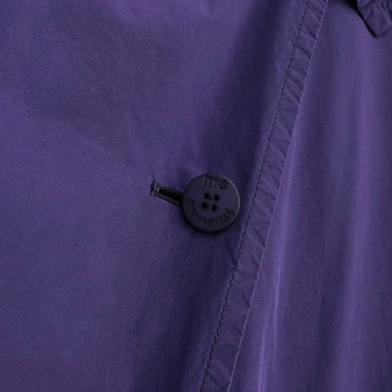ミー イッセイミヤケ アーカイブ ナイロン トレンチコート レディース パープル