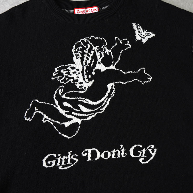 ガールズドントクライ エンジェル ニット ブラック