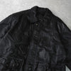 イヴ サンローラン ヴィンテージ エンボス YSLロゴ レザージャケット レザーブルゾン ブラック