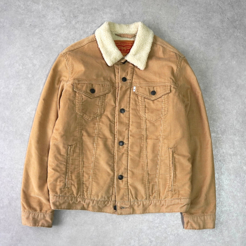 リーバイス ボア襟 コーデュロイジャケット ベージュ