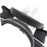 シャネル ドーヴィル キャンバス レザー 2way ハンドバッグ チェーンショルダーバッグ ブラック A番台8桁