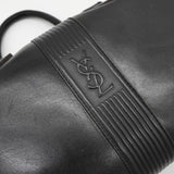 イヴ サンローラン ヴィンテージ YSLロゴ レザー ミニボストンバッグ ハンドバッグ ブラック レディース 箱付き