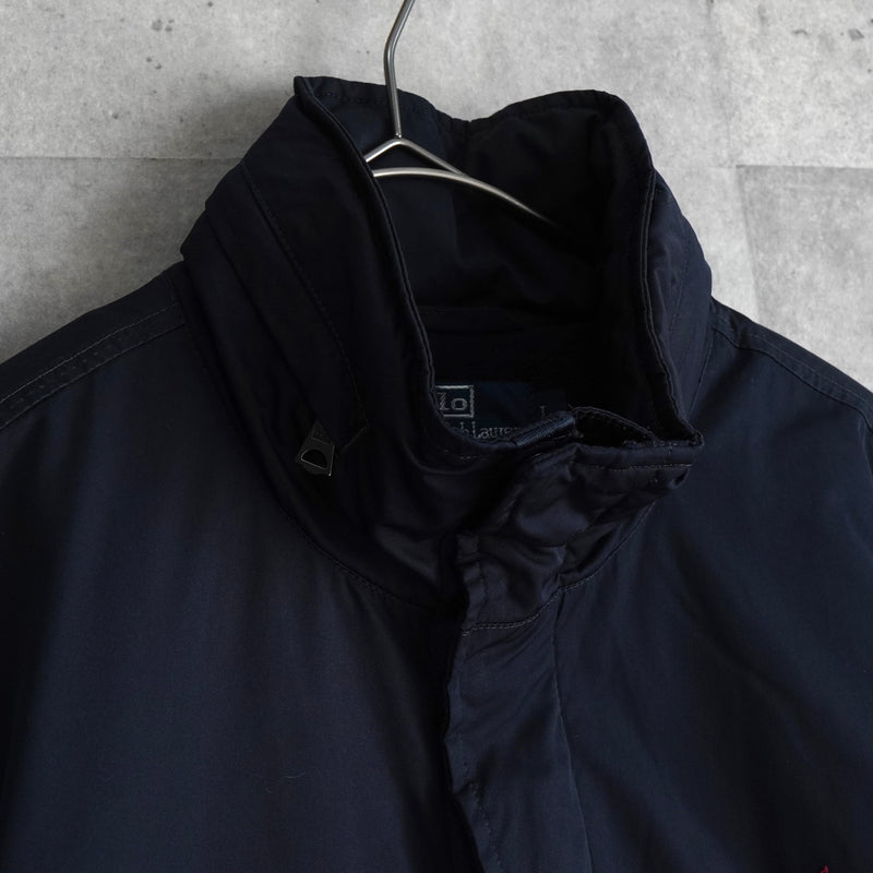 ポロ ラルフローレン ポニーロゴ フリース裏地 中綿 ブルゾン ネイビー