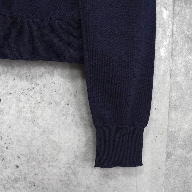 メゾンキツネ フォックスパッチ カーディガン ネイビー レディース