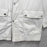 イヴ サンローラン ヴィンテージ YSLロゴ ブルゾン ジャケット ベージュ / グレー