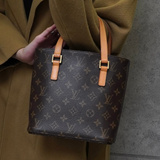 ルイ・ヴィトン モノグラム ヴァヴァンPM レザー ハンドバッグ トートバッグ ブラウン M51172