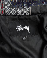 19AW Puffer Jacket ステューシー バンダナ パッチワーク ダウンジャケット マルチカラー M メンズ