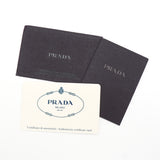 プラダ トライアングルロゴ テスート / レザー ショルダーバッグ ブラック