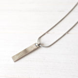Plate Silver Necklace