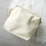 Jil Sander 灰白色软皮单肩包