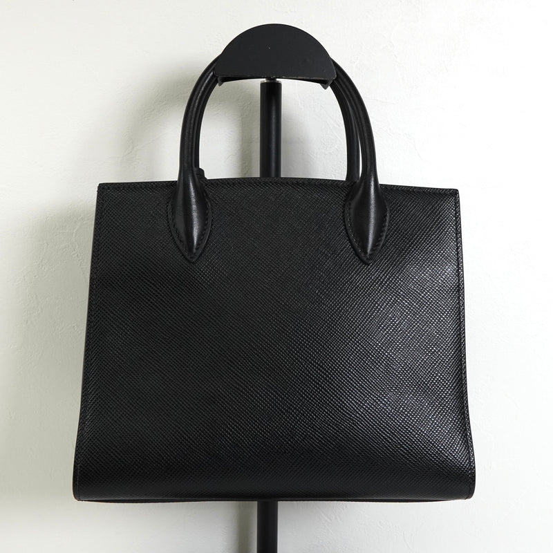 プラダ サフィアーノ レザー 2way ハンドバッグ ショルダーバッグ ブラック
