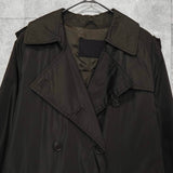 プラダ ナイロン トレンチコート ブラウン